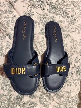 Dior | Shoes | Vintage Dior John Galliano Denim Lock And Key Slip